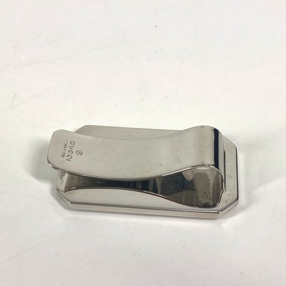 GUCCI Guccissima GG Wallet Money clip Sima leather blue/Silver - Picture 9 of 12